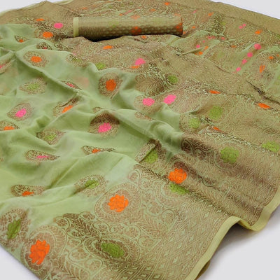 green-woven-organza-saree-1