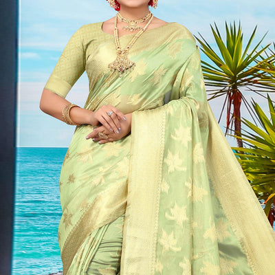 green-woven-organza-saree-145495