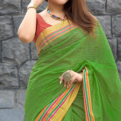 green-festive-wear-woven-kesar-cotton-saree-112144