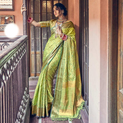 green-woven-pure-silk-saree-with-tassels-144068