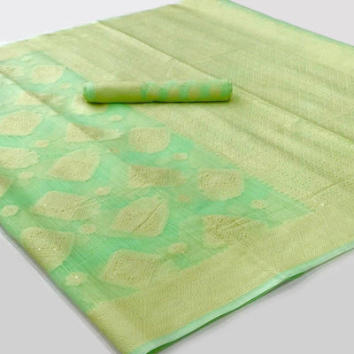 green-woven-sequence-handloom-silk-saree
