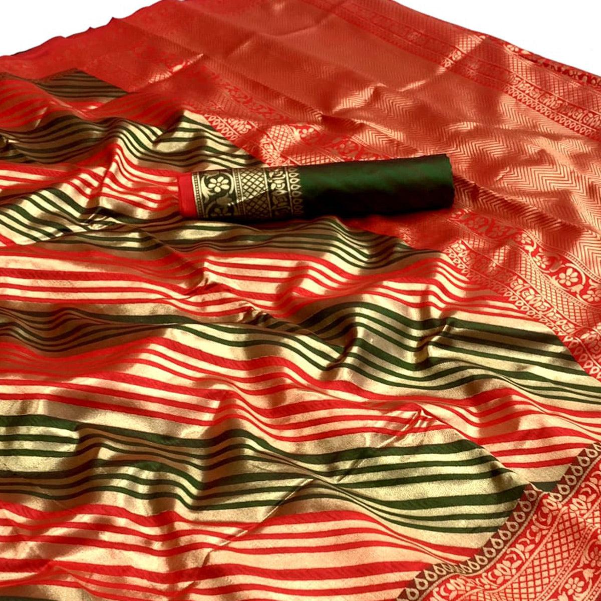 green-woven-pure-silk-saree-145177