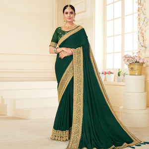 green-woven-vichitra-silk-saree-1