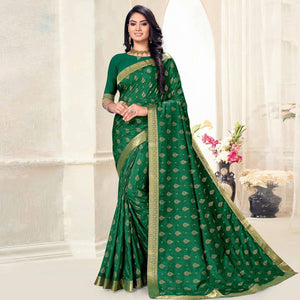 green-woven-vichitra-silk-saree-3