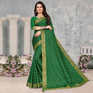 green-woven-vichitra-silk-saree-4