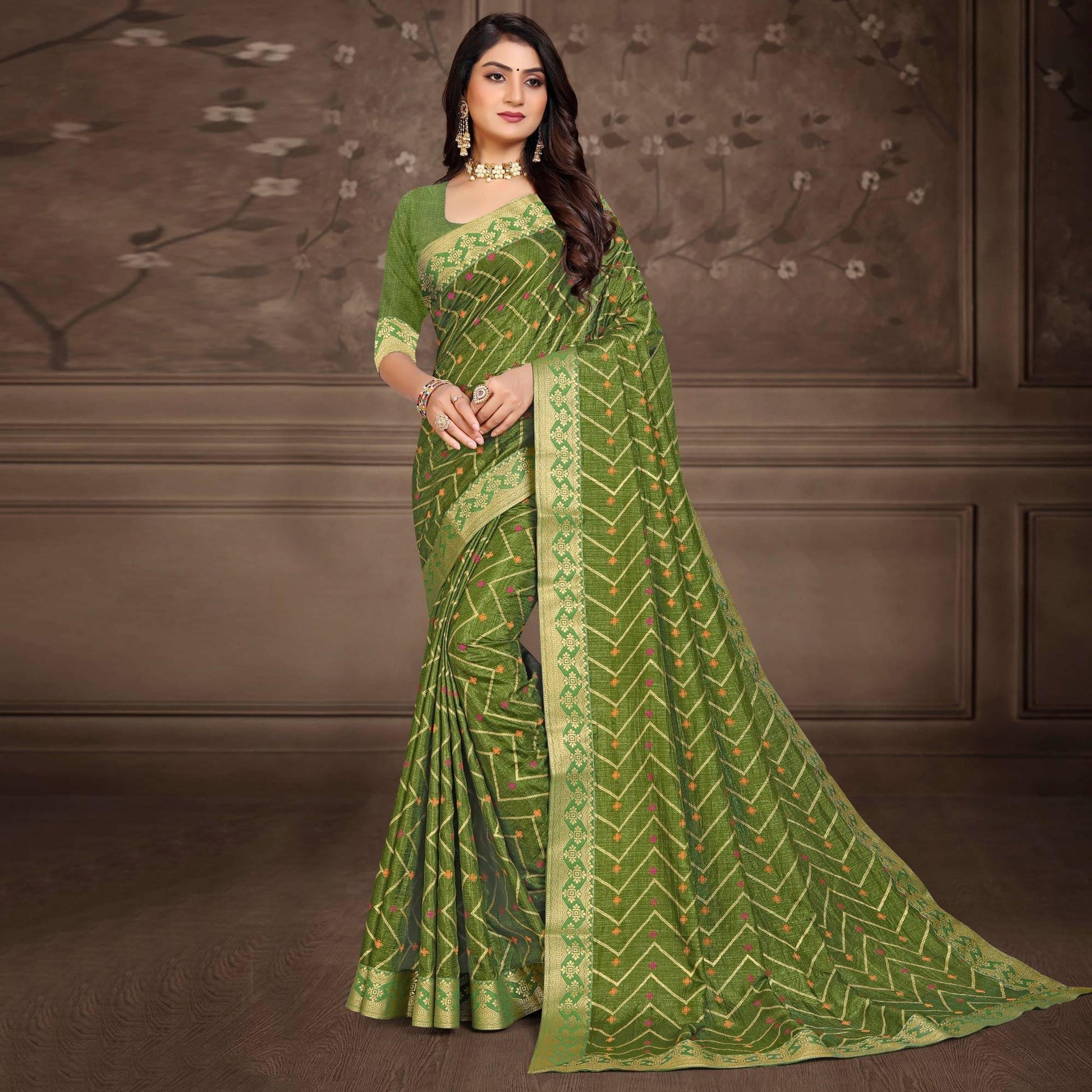 green-woven-vichitra-silk-saree-6
