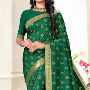 green-woven-vichitra-silk-saree-3