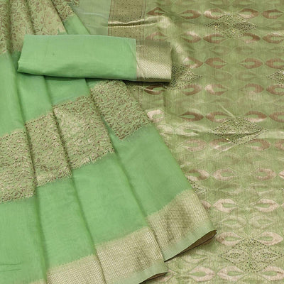 green-woven-with-embellished-pure-cotton-saree