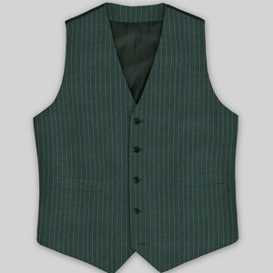 Green Pinstripe Waist Coat
