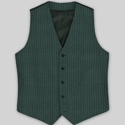 Green Pinstripe Waist Coat