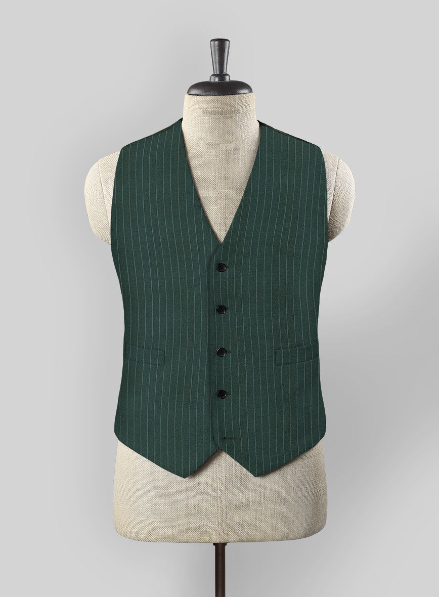 Green Pinstripe Waist Coat