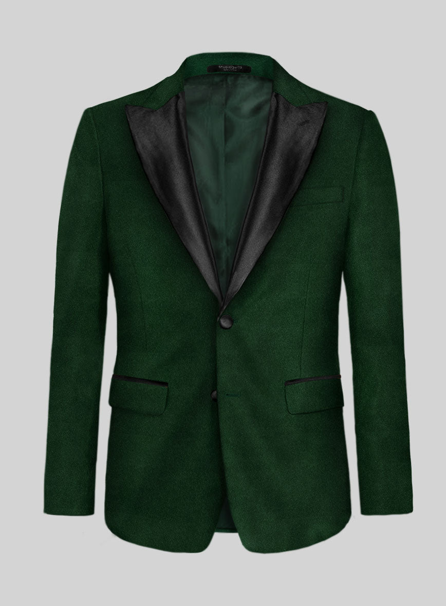 Green Velvet Tuxedo Jacket