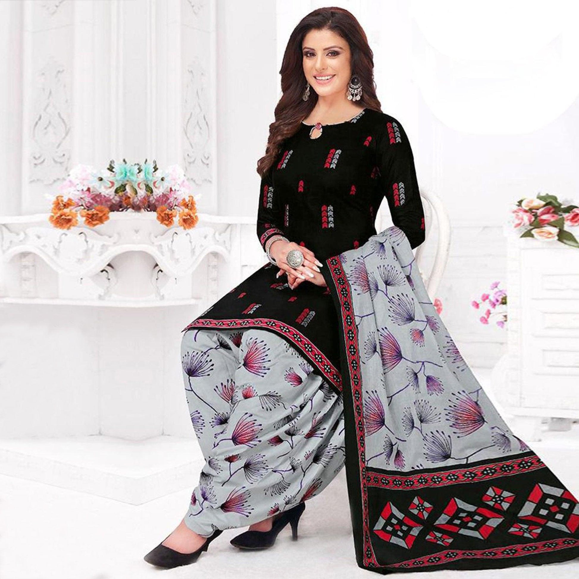 grey-and-black-patiala-crepe-dress-material-pack-of-2