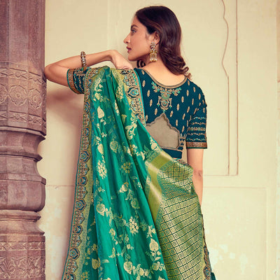 grey-green-wedding-wear-woven-embroidered-silk-lehenga-choli-126751