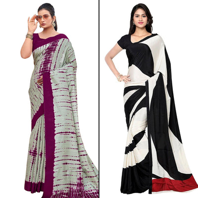 grey-and-off-white-black-saree-pack-of-2