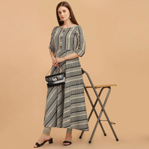 grey-black-casual-wear-stripes-printed-chanderi-cotton-dress
