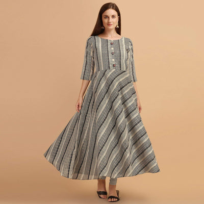 grey-black-casual-wear-stripes-printed-chanderi-cotton-dress