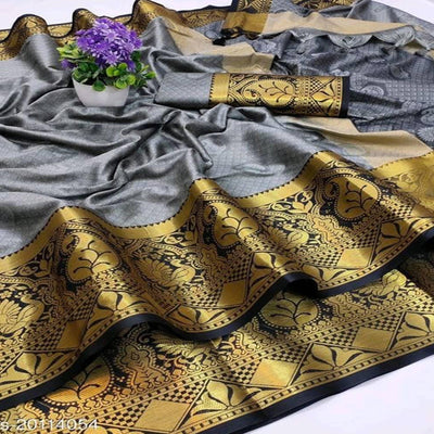 grey-black-festive-wear-woven-soft-cotton-saree-120913