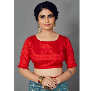 grey-casual-art-silk-printed-saree-with-unstitched-blouse-94023