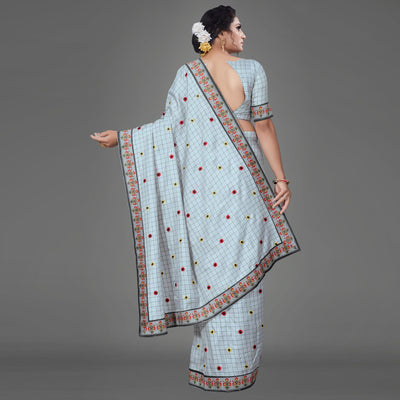 grey-casual-bhagalpuri-silk-woven-saree-with-unstitched-blouse-93861