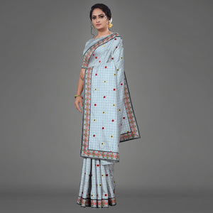 grey-casual-bhagalpuri-silk-woven-saree-with-unstitched-blouse-93861