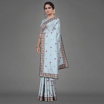 grey-casual-bhagalpuri-silk-woven-saree-with-unstitched-blouse-93861