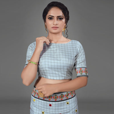 grey-casual-bhagalpuri-silk-woven-saree-with-unstitched-blouse-93861