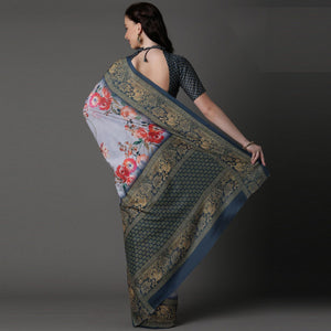 grey-casual-cotton-silk-printed-saree-with-unstitched-blouse-93944