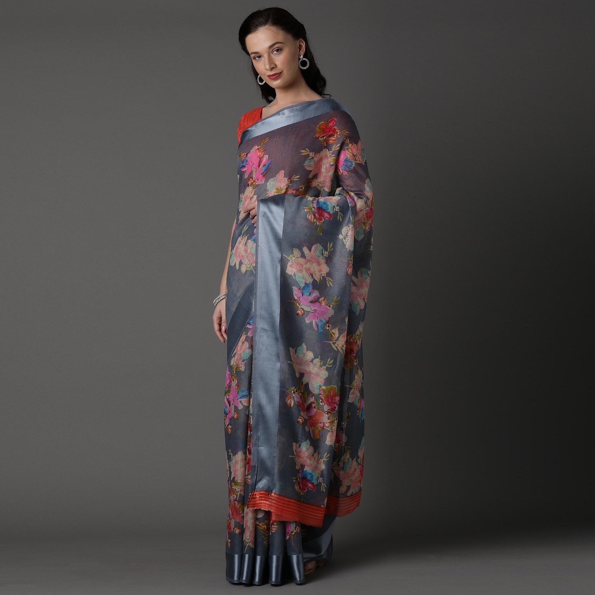 grey-casual-cotton-silk-with-satin-patta-printed-saree-with-unstitched-blouse-93997