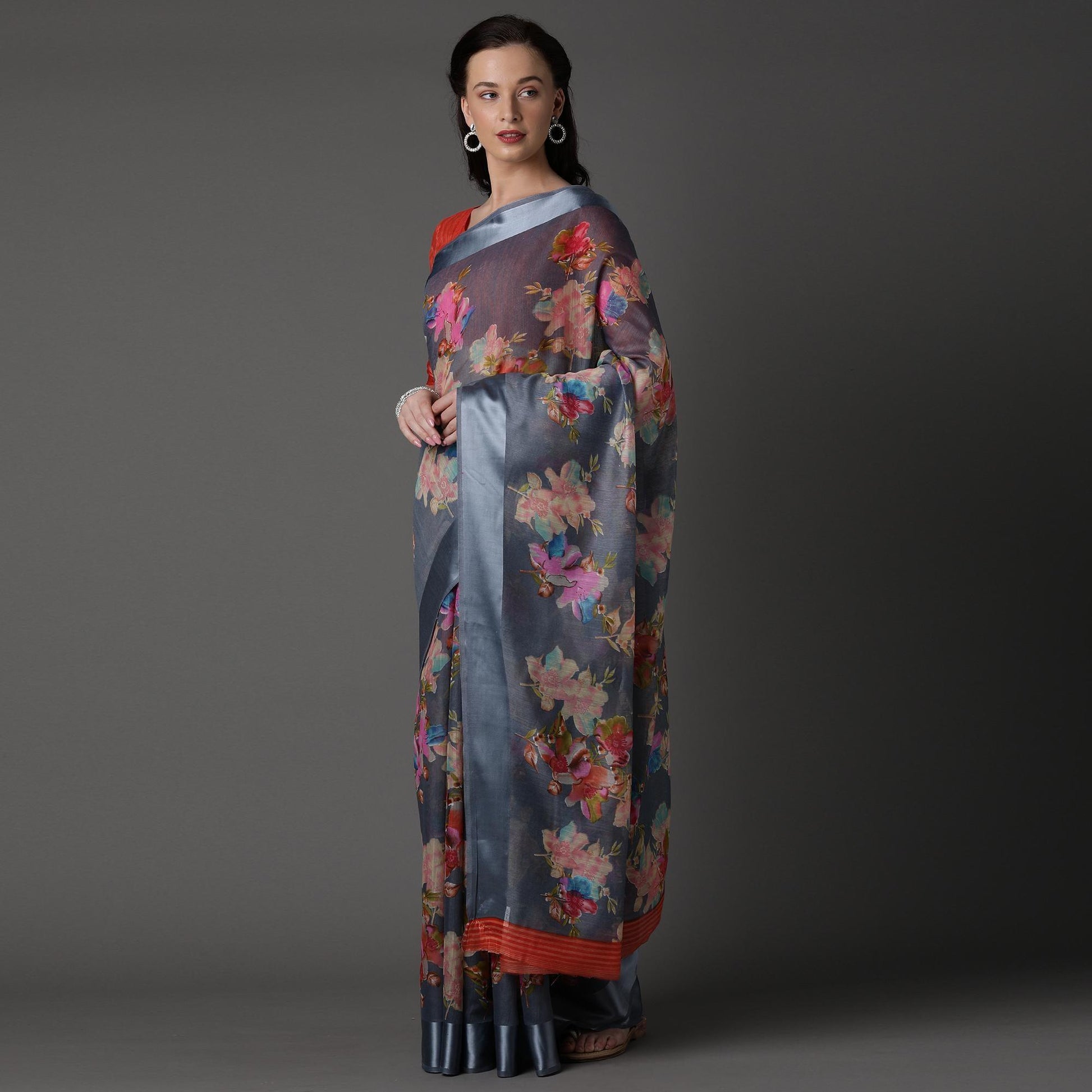 grey-casual-cotton-silk-with-satin-patta-printed-saree-with-unstitched-blouse-93997