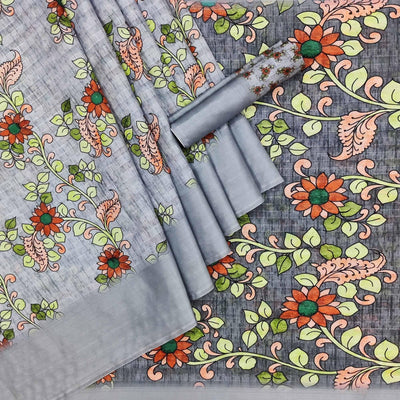 grey-casual-wear-digital-floral-printed-cotton-silk-saree-141070