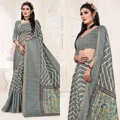 grey-casual-wear-digital-printed-cotton-silk-saree-140693