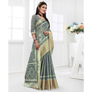 grey-casual-wear-digital-printed-cotton-silk-saree-140687