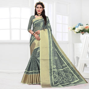 grey-casual-wear-digital-printed-cotton-silk-saree-140687