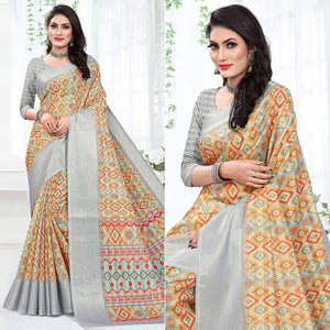 grey-casual-wear-digital-printed-cotton-silk-saree-140665
