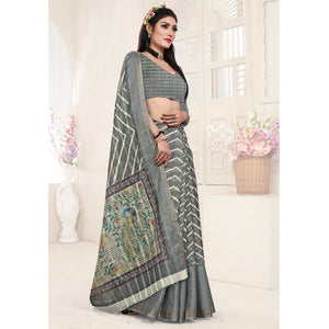 grey-casual-wear-digital-printed-cotton-silk-saree-140693