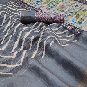 grey-casual-wear-digital-striped-printed-silk-saree-with-jari-jacquard-border-139288