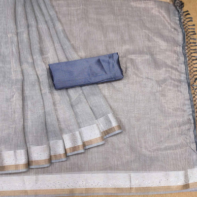 grey-casual-wear-embroidered-cotton-saree-with-tassels-140628