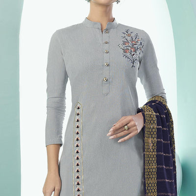 grey-partywear-embroidered-cotton-suit-118839