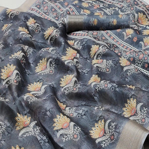 grey-casual-wear-floral-digital-printed-silk-saree-with-jacquard-border-139037