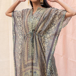 grey-casual-wear-floral-digtial-printed-silk-kaftan-kurti-141198