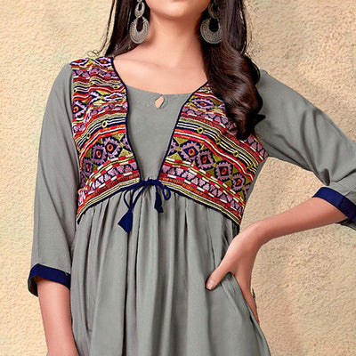 grey-casual-wear-floral-embroidered-rayon-top-140394