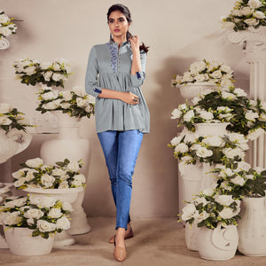 grey-casual-wear-floral-embroidered-rayon-top-140352