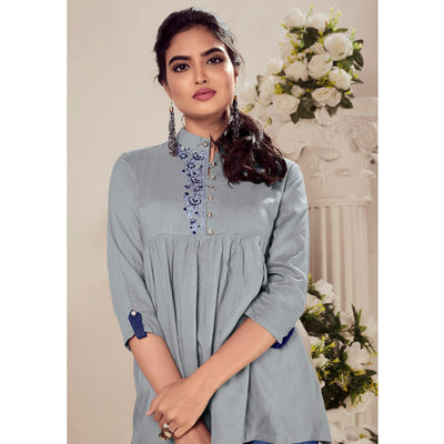 grey-casual-wear-floral-embroidered-rayon-top-140352