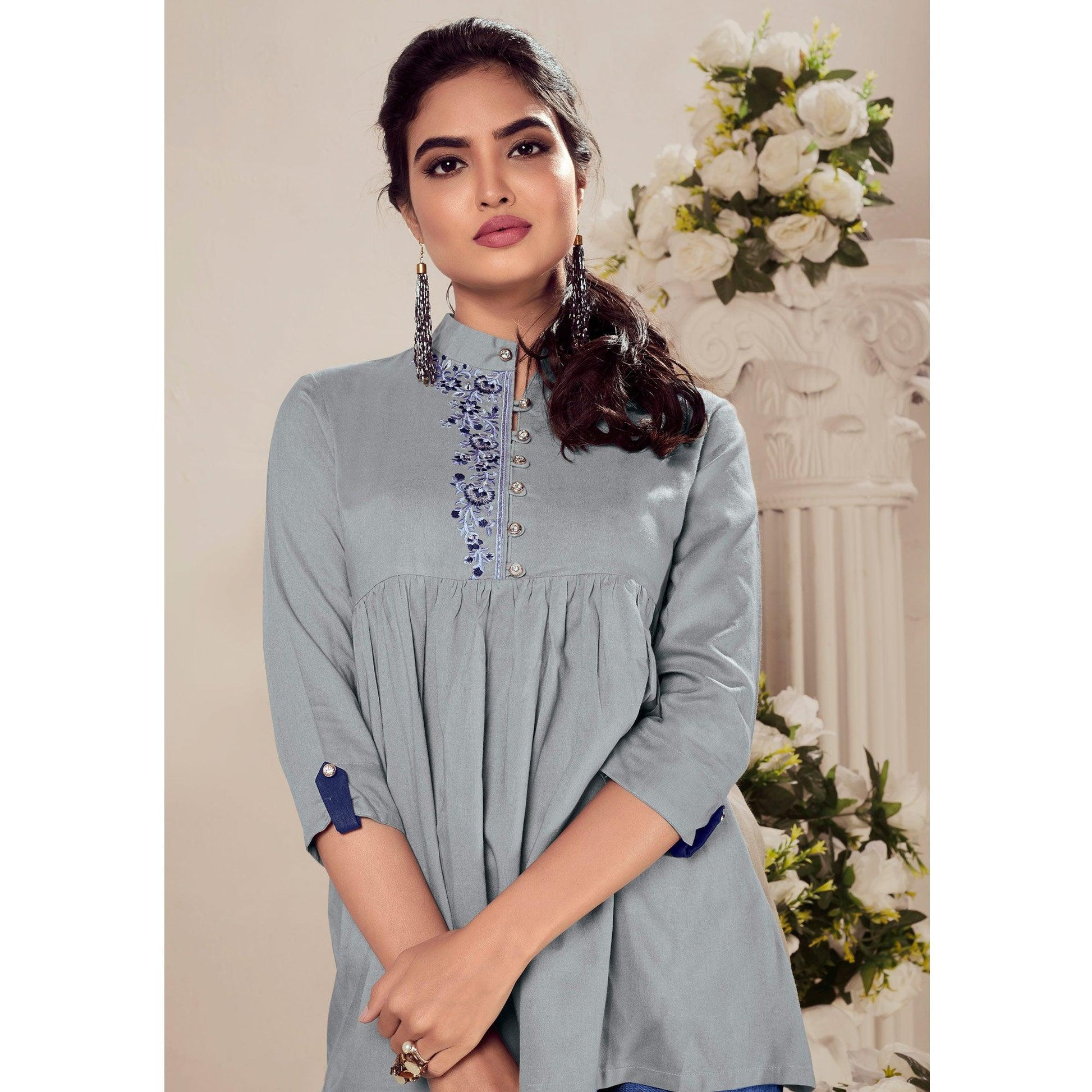 grey-casual-wear-floral-embroidered-rayon-top-140352