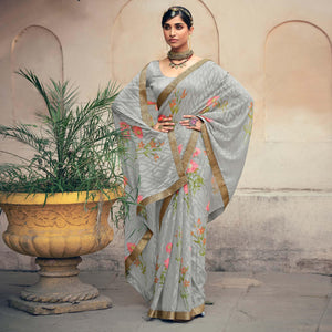 grey-casual-wear-floral-printed-chiffon-saree-with-fancy-lace-127806