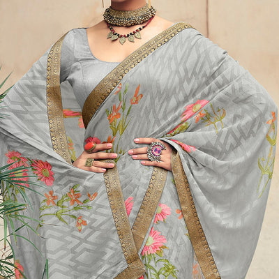 grey-casual-wear-floral-printed-chiffon-saree-with-fancy-lace-127806