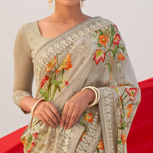 grey-casual-wear-floral-printed-georgette-saree-142349
