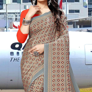 grey-casual-wear-floral-printed-silk-saree-141129