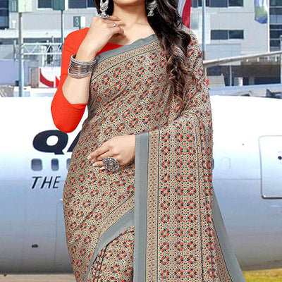 grey-casual-wear-floral-printed-silk-saree-141129